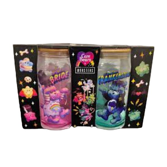 Care Bears Other - Care Bears X universal monsters  glass tumbler set